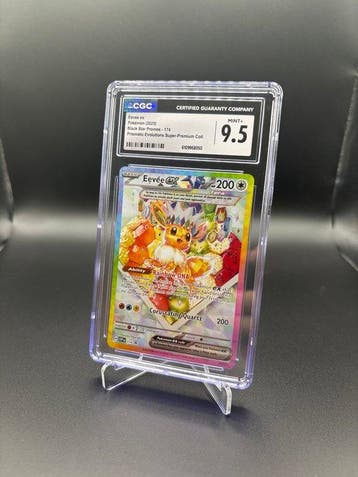 Pokémon - 1 Graded card - Eevee 174 Promo card, Full art -, Hobby en Vrije tijd, Verzamelkaartspellen | Pokémon, Nieuw