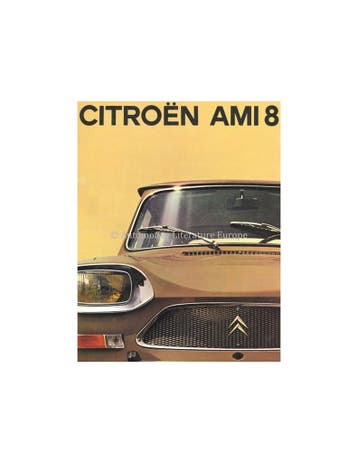 1970 CITROËN AMI 8 BROCHURE NEDERLANDS, Ophalen of Verzenden
