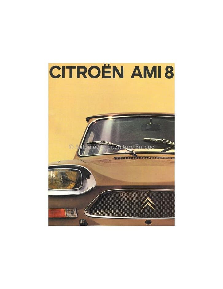1970 CITROËN AMI 8 BROCHURE NEDERLANDS, Livres, Autos | Brochures & Magazines, Enlèvement ou Envoi