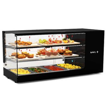 Tapasvitrine | LOGIC | Zwart | 4x 1/3 GN | +2°C/+6°C |, Zakelijke goederen, Verzenden, Nieuw in verpakking