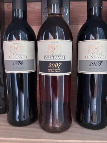 1974 , 1988, 2007 Maison Destavel AOP Maury, Rivesaltes, Nieuw