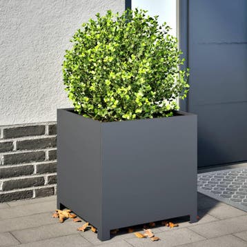 vidaXL Plantenbak 50x50x50 cm staal antracietkleurig, Verzenden