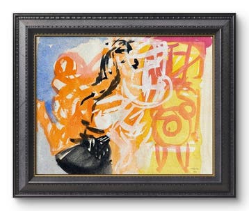 Marcus de Vestele (1941-2024) - Composition figurative Cobra