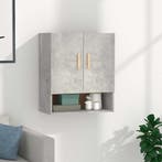vidaXL Wandkast 60x31x70 cm bewerkt hout betongrijs, Verzenden, Nieuw