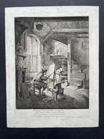 Adriaen Van Ostade (1610-1685) - Il Pittore Nel Suo Studio
