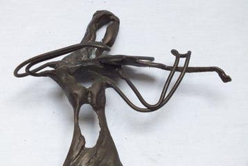 Figurine - Violist - Bronze