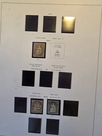 Suisse 1854/1862 - Lot Helvetia, Timbres & Monnaies, Timbres | Europe | Belgique