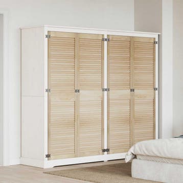 vidaXL Kastdeur 4 st Naturel 201 x 2,1 x 49,5 cm Massief, Doe-het-zelf en Bouw, Verzenden, Nieuw
