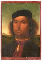 Pietro Perugino (1448-1523), Naar - Portrait of Francesco