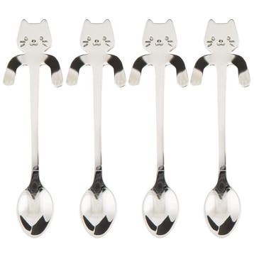 Fako Bijoux - Theelepels - Koffie Lepeltjes - Hangende Kat -, Verzenden, Nieuw