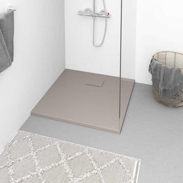 vidaXL Douchebak 80x80 cm SMC bruin, Verzenden
