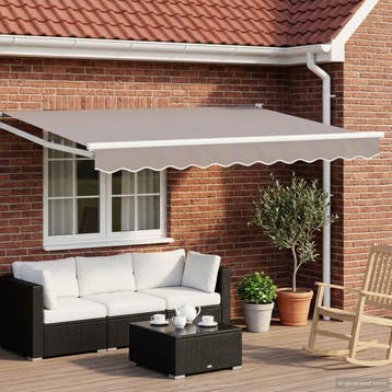 vidaXL Elektrisch Uittrekbaar Markies Frame Wit 3 x 2 m, Verzenden