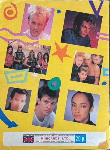 1985 Panini The Smash Hits Collection 85 - 25 Loose stickers
