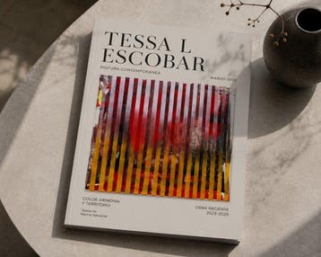 Tessa L Escobar - La trama de lo invisible. Acrílico sobre