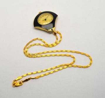 Lucerne - Swiss - mechanical pocket watch with chain -