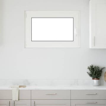 vidaXL Kantel- en Draai Kelderraam RISOR 90 x 70 cm PVC en, Doe-het-zelf en Bouw, Raamkozijnen en Schuifdeuren, Verzenden, Nieuw