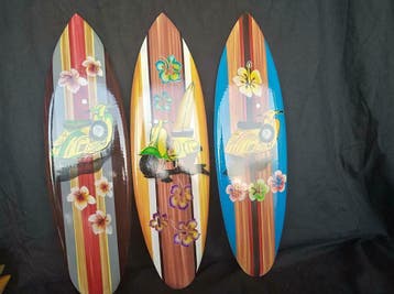 Surfplankjes met paintbrush Vespa, Laatste stuks,Handgemaakt, Maison & Meubles, Ophalen of Verzenden