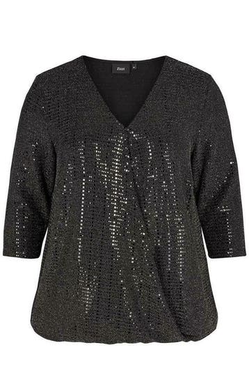 Tuniek NAOMI Zizzi glitter tricot maat s, Verzenden, Nieuw