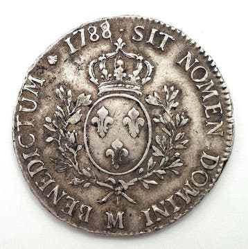 Frankrijk. Louis XVI (1774-1792). Ecu 1788-M, Toulouse