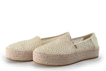 Toms Espadrilles in maat 43 Beige, Kleding | Dames, Espadrilles, Verzenden, Beige, Zo goed als nieuw