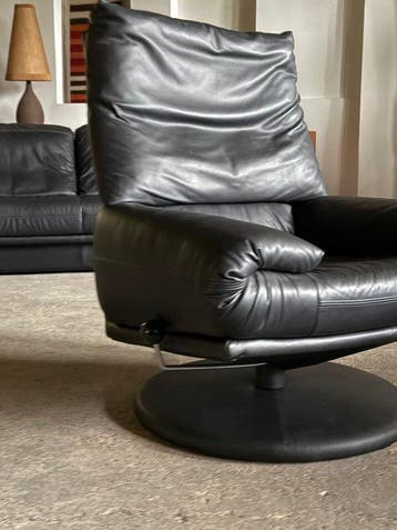 Rolf Benz - Fauteuil - Leder - draaistoel