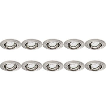 Spot Armatuur 10 Pack - Pragmi Alpin Pro Rond - GU10 Fitting, Verzenden, Nieuw