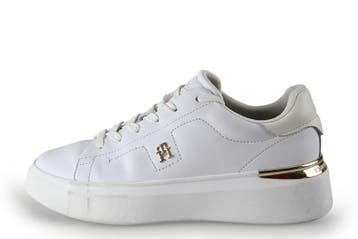Tommy Hilfiger Sneakers in maat 38 Wit, Verzenden, Wit, Sneakers, Gedragen