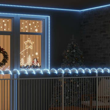 vidaXL Touw Licht met touwlichten Koud Wit 100 m PVC, Verzenden