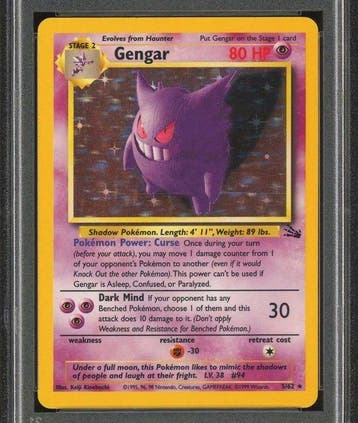 Pokémon - 1 Graded card - Gengar 5/62 Fossil 1999 Holo - PSA, Hobby en Vrije tijd, Verzamelkaartspellen | Pokémon, Nieuw