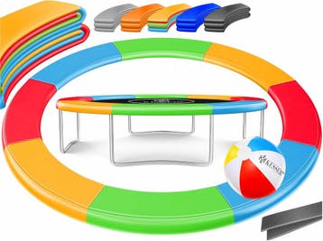 Trampoline rand - Beschermrand - 366 cm - Regenboog - KESSER, Kinderen en Baby's, Verzenden, Nieuw
