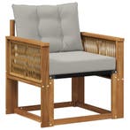 vidaXL Buitensofa Massief Acacia Hout Naturel, Verzenden, Nieuw