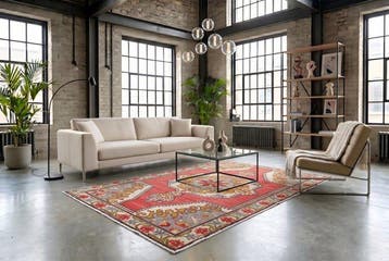 Vintage Usak - Vloerkleed - 235 cm - 140 cm - met, Nieuw