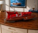 Hydroplane maquette de luxe modelisme FERRARI ARNO IX bois
