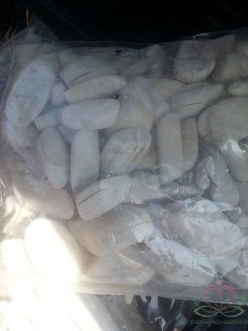 Tumbled wood drijfhout Frosted White 3–7 cm per kilo, Nieuw