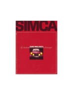 1968 SIMCA 1200 S COUPE BROCHURE NEDERLANDS, Nieuw