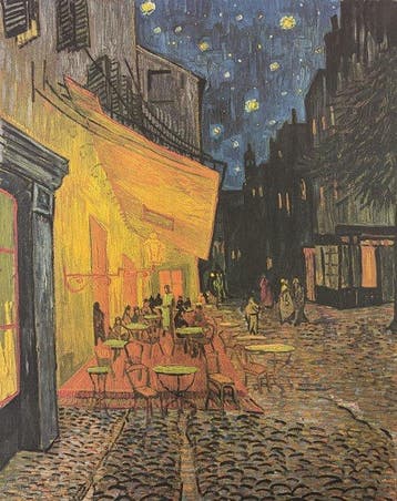 Vincent van Gogh - Café-Terrasse am Abend in Arles (1888)