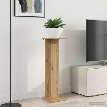 vidaXL Plantenstand 2 st Artisanaal eiken 25 x 25,5 x 80,5, Verzenden