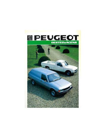 1986 PEUGEOT 305 BESTEL / 504 PICKUP BROCHURE NEDERLANDS, Ophalen of Verzenden