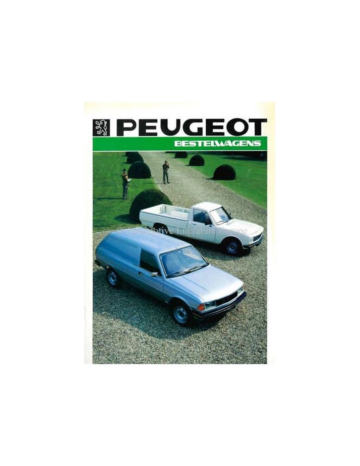 1986 PEUGEOT 305 BESTEL / 504 PICKUP BROCHURE NEDERLANDS, Livres, Autos | Brochures & Magazines, Enlèvement ou Envoi