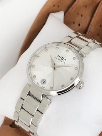 Mido - Baroncelli Lady Diamonds Automatic -, Handtassen en Accessoires, Horloges | Heren, Nieuw