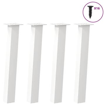 vidaXL Console tafelpoten 4 st 72 cm staal wit, Verzenden, Nieuw