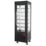Gebaksvitrine | 360L | Zwart | +2°C/+10°C | 6 Schappen |, Verzenden