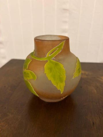 Emile Gallé - Emile Gallé - Vaas - Glas-in-lood, Antiek en Kunst