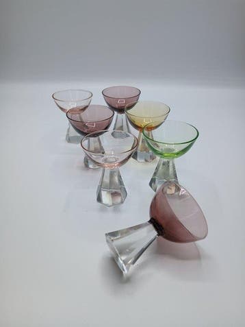 Trelleborgs Glasbruk - Verre à eau (7) - Verre - Verres à, Antiquités & Art