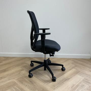 Sitland ergonomische bureaustoel, antraciet - zwart, Ergonomisch, Gebruikt, Zwart, Bureaustoel
