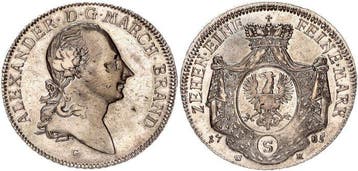 Duitsland, Brandenburg-Ansbach. Alexander (1757–1791).