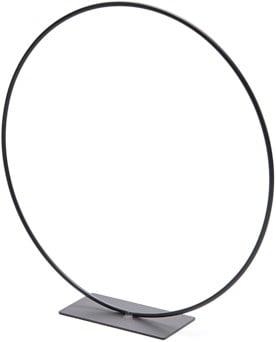 Metalen frame Ring op voet Zwart 25 cm