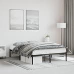 vidaXL Bedframe metaal zwart 140x190 cm, Verzenden