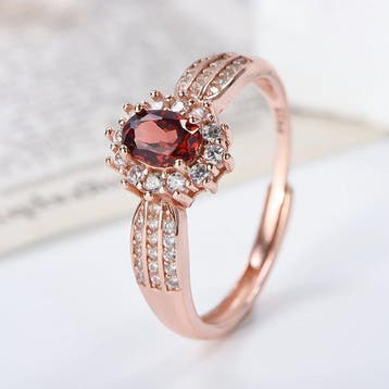 Zonder minimumprijs - Ring - 18 karaat Zilver, Verguld,, Bijoux, Sacs & Beauté, Bagues
