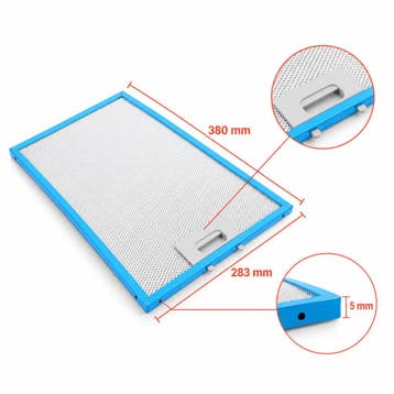 Ikea Metaalfilter 480122102174 380x282x8mm, Verzenden, Nieuw